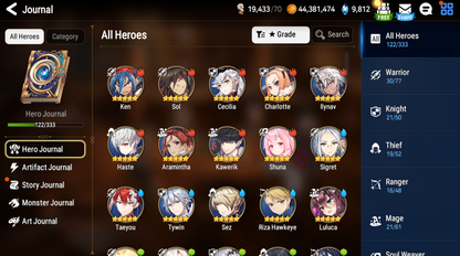 [GLOBAL] Epic 7 Seven 5ML Navy Captain Landy Requiem Roana Kise DJ Basar Sez + ML pulls Starter Account-Mobile Games Starter