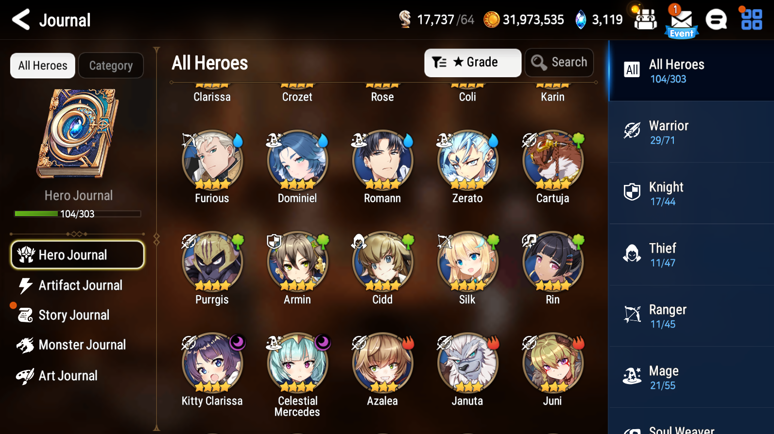 [Global] Epic 7 Seven 5ML Navy Captain Landy Straze Maid Chloe DJ Basar Silver Blade Aramintha + ML pulls + Name Starter Account-Mobile Games Starter