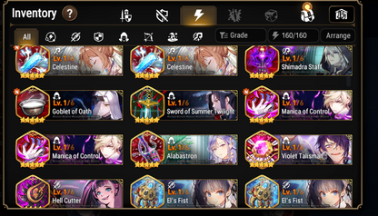 [GLOBAL] Epic 7 Seven 5ML Remnant Violet Operator Sigret Top Model Luluca Judge Kise Spirit Eye Celine + 30ML pulls Starter Account-Mobile Games Starter