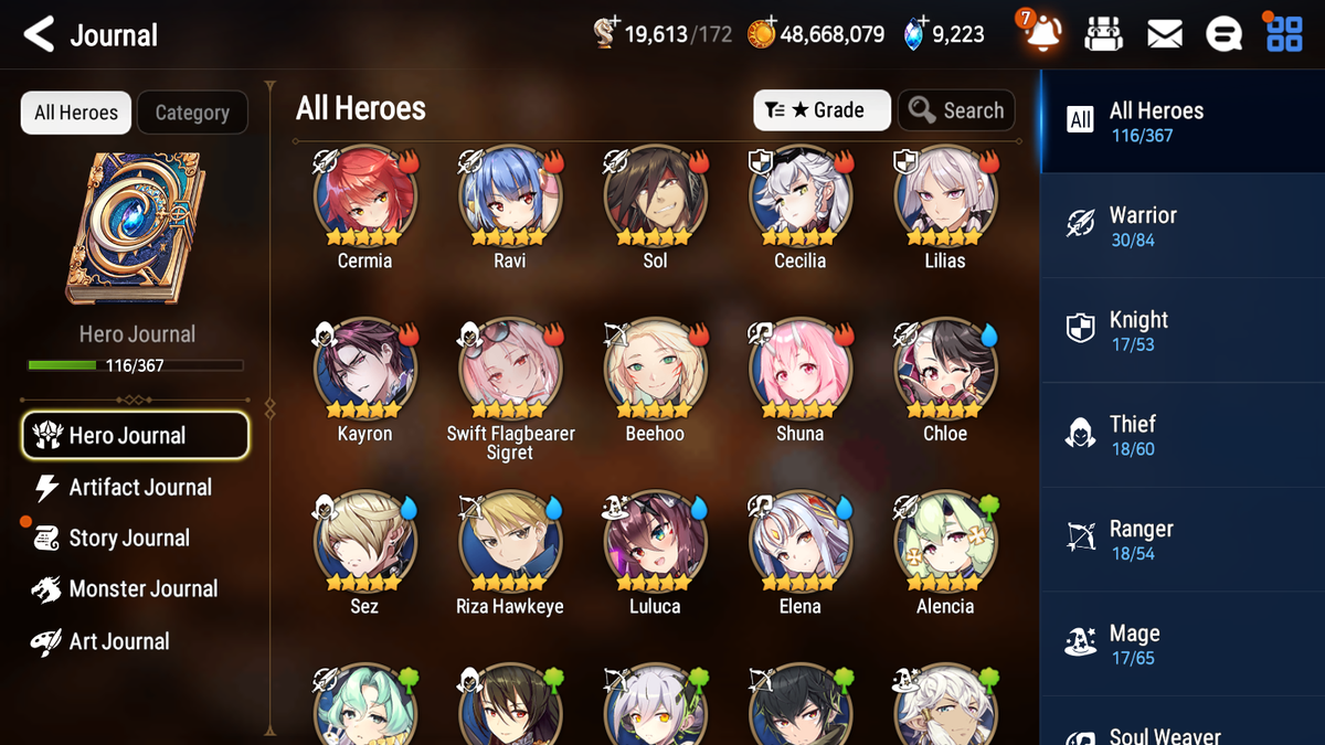 [GLOBAL] Epic 7 Seven 5ML Sea Phantom Politis Lilibet Iseria Vivian Angel Angelica Swift Flagbearer Sigret+ 41ML pulls + 20 Speed Starter Account-Mobile Games Starter