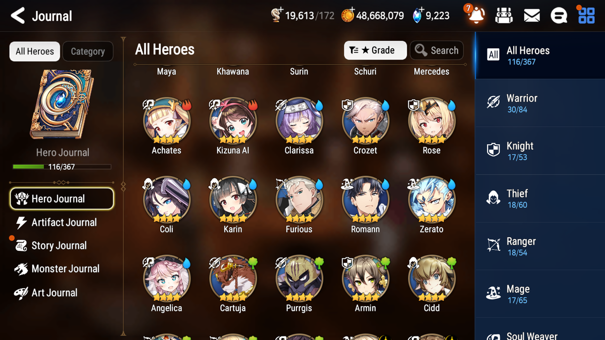 [GLOBAL] Epic 7 Seven 5ML Sea Phantom Politis Lilibet Iseria Vivian Angel Angelica Swift Flagbearer Sigret+ 41ML pulls + 20 Speed Starter Account-Mobile Games Starter