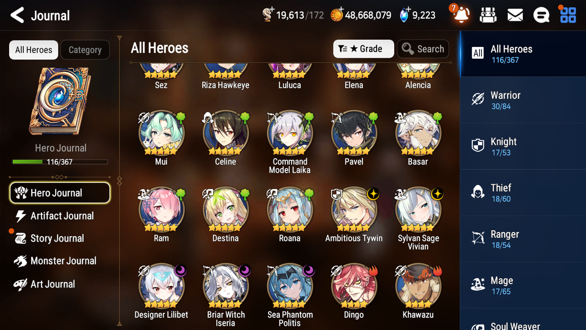 [GLOBAL] Epic 7 Seven 5ML Sea Phantom Politis Lilibet Iseria Vivian Angel Angelica Swift Flagbearer Sigret+ 41ML pulls + 20 Speed Starter Account-Mobile Games Starter