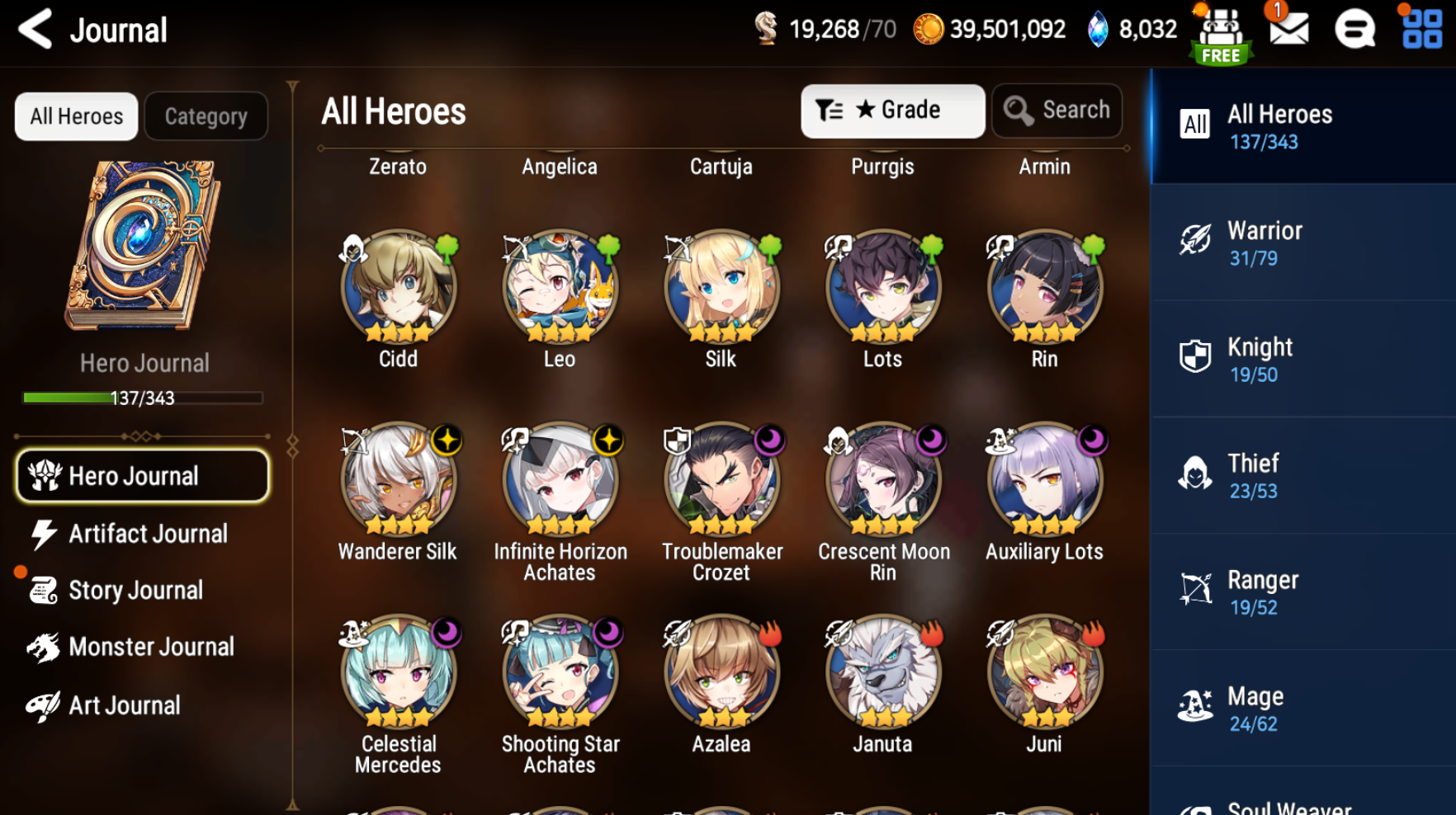 [GLOBAL] Epic 7 Seven 5ML Sea Phantom Politis + ML pulls Starter Account-Mobile Games Starter