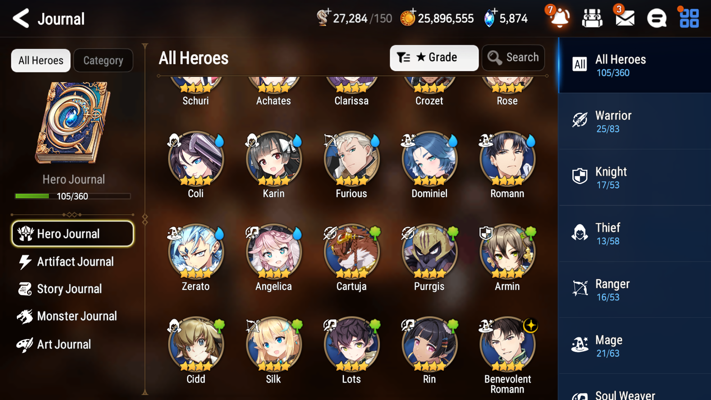 [GLOBAL] Epic 7 Seven 5ML Solitaria of Snow Zio Fallen Cecilia + ML pulls + 20 Speed + Name Starter Account-Mobile Games Starter