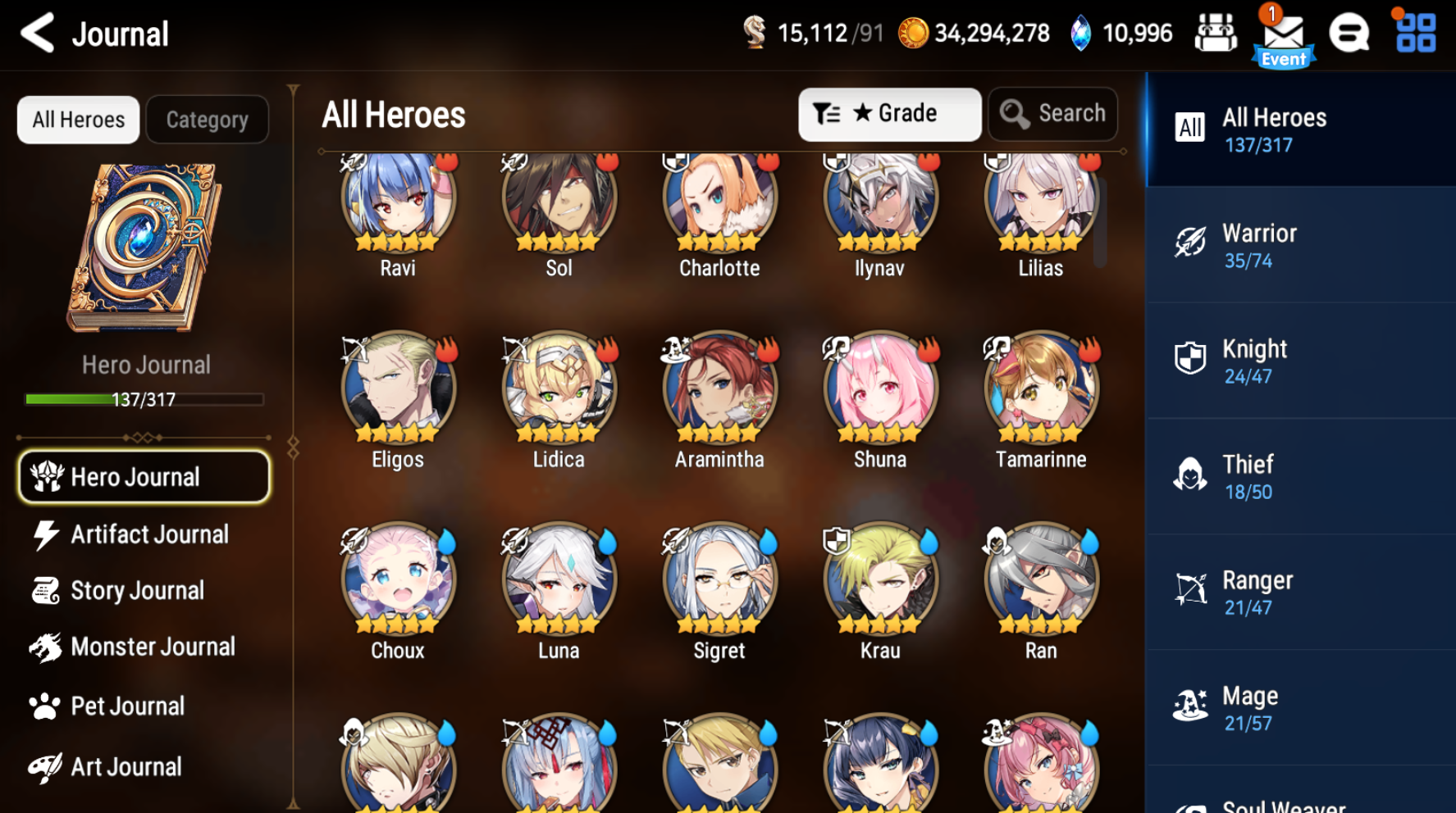 [Global] Epic 7 Seven 5ML Straze Designer Lilibet Remnant Violet Commander Pavel Little Queen Charlotte Luna Seaside Bellona + Name 10-10 Starter Account-Mobile Games Starter