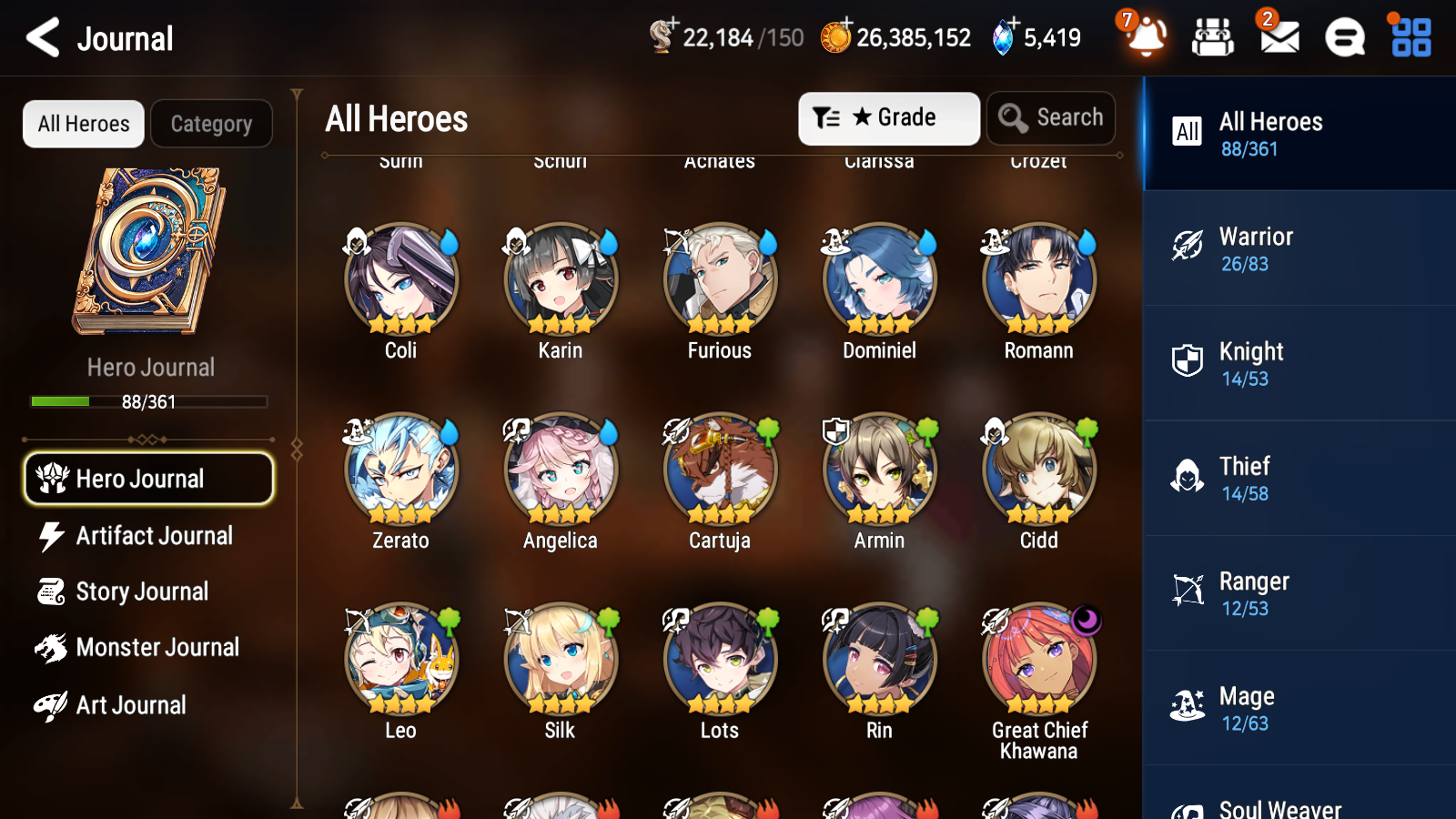 [GLOBAL] Epic 7 Seven 5ML Successor Taeyou Belian Fallen Cecilia Remnant Violet Top + ML pulls + 20 Speed+ Name Starter Account-Mobile Games Starter