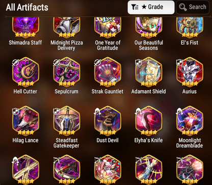 [GLOBAL] Epic 7 Seven 4ML Witch of the Mere Tenebria Abyssal Yufine Flan Ray + ML Mystics pulls Starter Account-Mobile Games Starter