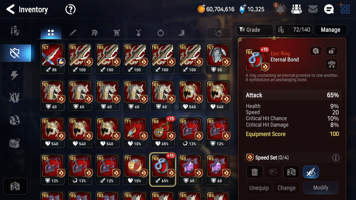[GLOBAL] Epic 7 Seven 5ML Witch of the Mere Tenebria Abyssal Yufine Lionheart Cermia Flan Ray + 65ML pulls + 2x 20 Speed + Luna Skin Starter Account-Mobile Games Starter