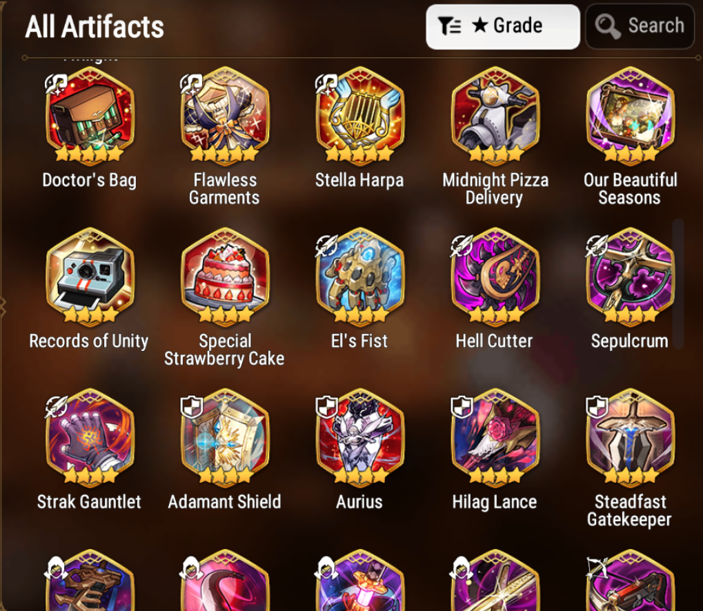[GLOBAL] Epic 7 Seven 5ML Witch of the Mere Tenebria New Moon Luna Arbiter Vildred Kise Sigret Angel + ML pulls + Name Starter Account-Mobile Games Starter