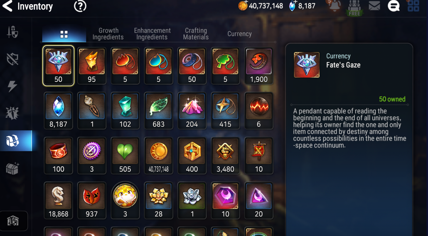[GLOBAL] Epic 7 Seven 5ML Witch of the Mere Tenebria New Moon Luna Arbiter Vildred Kise Sigret Angel + ML pulls + Name Starter Account-Mobile Games Starter