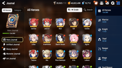 [GLOBAL] Epic 7 Seven 5ML Witch of the Mere Tenebria New Moon Luna Fallen Cecilia Maid Chloe +10k Gems + 44ML pulls + 20 Speed Starter Account-Mobile Games Starter
