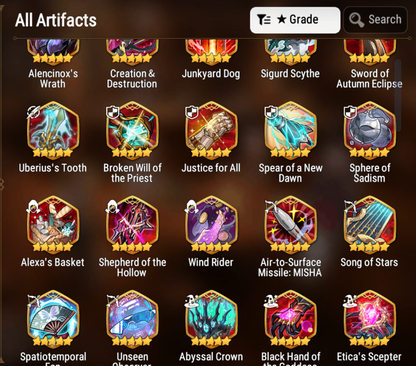 [GLOBAL] Epic 7 Seven 4ML Witch of the Mere Tenebria New Moon Luna Fallen Cecilia Maid Chloe +10k Gems + ML pulls Starter Account-Mobile Games Starter