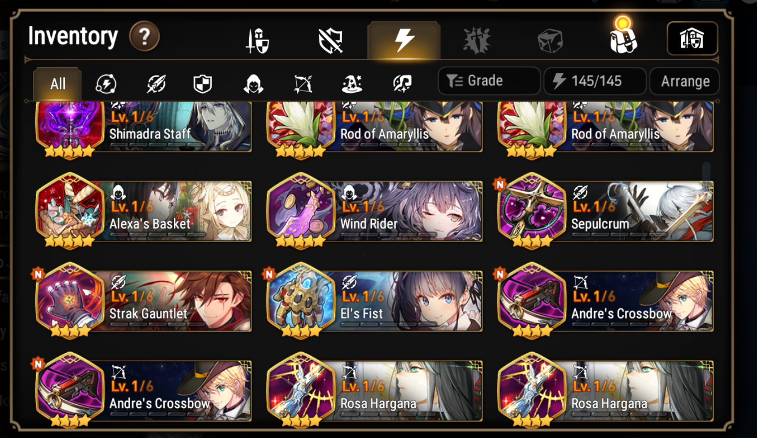 [GLOBAL] Epic 7 Seven 5ML Zio Remnant Violet Twisted Eidolon Kayron DJ Desert Jewel Basar Closer Charles + 27ML pulls Starter Account-Mobile Games Starter