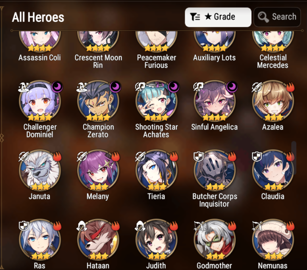 [Global] Epic 7 Seven 5ML+27 4*ML+5 limited Dragon Bride Senya Belian Luna Yufine Cerise ML Krau 10-10 Account-Mobile Games Starter