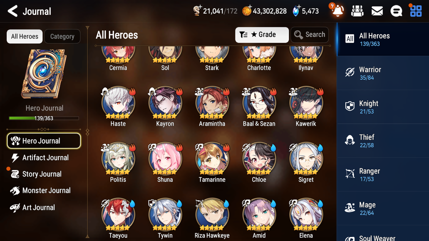 [GLOBAL] Epic 7 Seven 6ML 1LIM Amid Conqueror Lilias Judge Kise Commander Pavel Angel of Light Angelica + ML pulls + Name Starter Account-Mobile Games Starter
