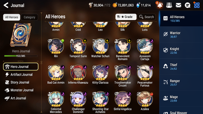 [GLOBAL] Epic 7 Seven 6ML 1LIM Lisette Rinak + Choux Solitaria of the Snow Dark Corvus Operator Sigret Pavel + 91ML pulls 11k skystones 1300 mystics+2x 20 Speed + Luna Skin+ Name Starter Account-Mobile Games Starter
