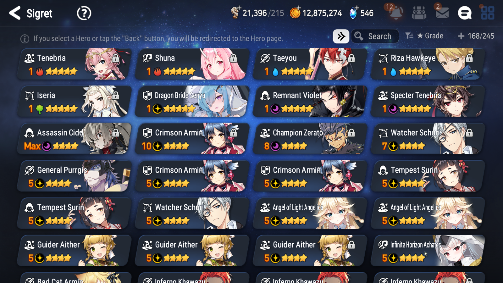 [GLOBAL] Epic 7 Seven 6ML + 21 4★ ML Dragon Bride Senya Specter Tenebria Violet Elena Choux Archdemon's Shadow Rimuru Benimaru +20 speed++ 10-10 Account-Mobile Games Starter