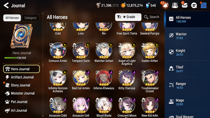 [GLOBAL] Epic 7 Seven 6ML + 21 4★ ML Dragon Bride Senya Specter Tenebria Violet Elena Choux Archdemon's Shadow Rimuru Benimaru +20 speed++ 10-10 Account-Mobile Games Starter