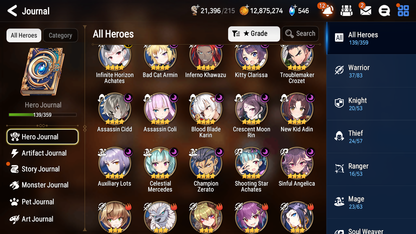 [GLOBAL] Epic 7 Seven 6ML + 21 4★ ML Dragon Bride Senya Specter Tenebria Violet Elena Choux Archdemon's Shadow Rimuru Benimaru +20 speed++ 10-10 Account-Mobile Games Starter