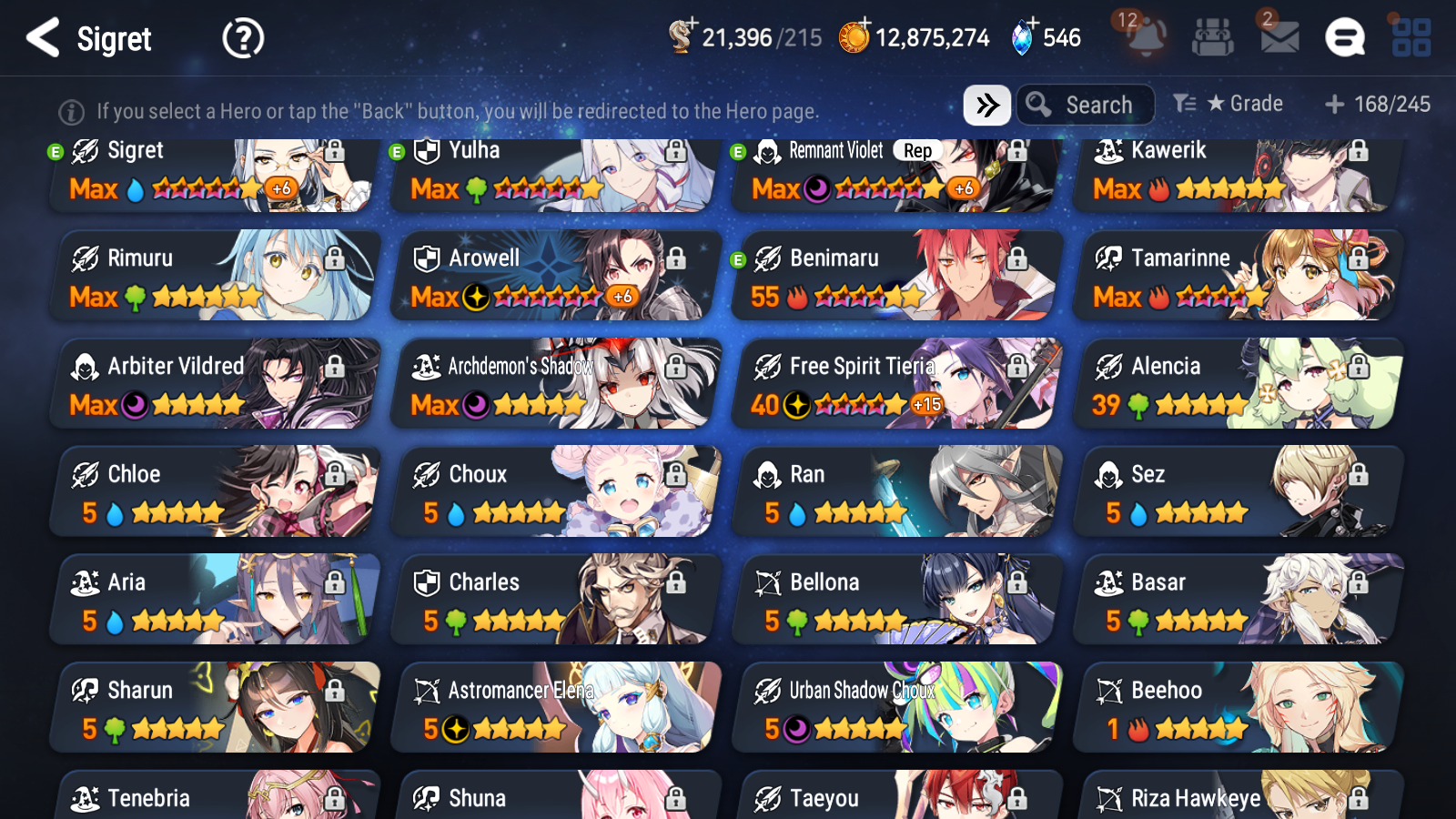 [GLOBAL] Epic 7 Seven 6ML + 21 4★ ML Dragon Bride Senya Specter Tenebria Violet Elena Choux Archdemon's Shadow Rimuru Benimaru +20 speed++ 10-10 Account-Mobile Games Starter
