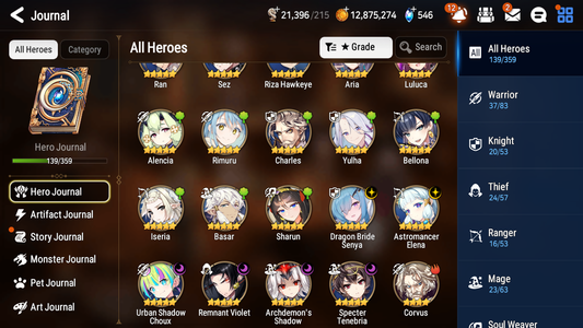 [GLOBAL] Epic 7 Seven 6ML + 21 4★ ML Dragon Bride Senya Specter Tenebria Violet Elena Choux Archdemon's Shadow Rimuru Benimaru +20 speed++ 10-10 Account-Mobile Games Starter