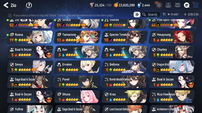 [GLOBAL] Epic 7 Seven 6ML + 24 4★ ML Dragon Bride Senya Lone Crescent Bellona Straze Zio+20 speed++ 10-10 Account-Mobile Games Starter