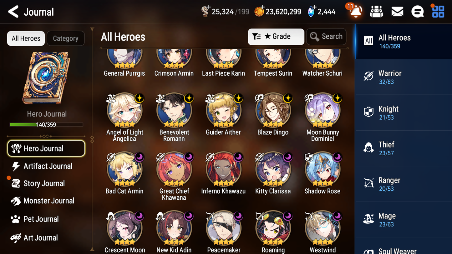 [GLOBAL] Epic 7 Seven 6ML + 24 4★ ML Dragon Bride Senya Lone Crescent Bellona Straze Zio+20 speed++ 10-10 Account-Mobile Games Starter