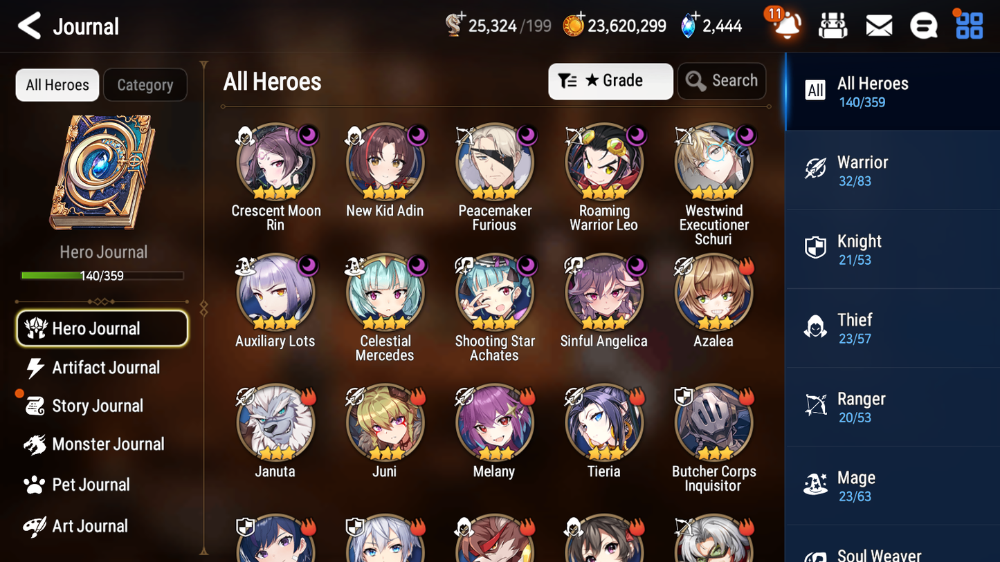 [GLOBAL] Epic 7 Seven 6ML + 24 4★ ML Dragon Bride Senya Lone Crescent Bellona Straze Zio+20 speed++ 10-10 Account-Mobile Games Starter