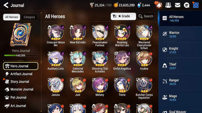 [GLOBAL] Epic 7 Seven 6ML + 24 4★ ML Dragon Bride Senya Lone Crescent Bellona Straze Zio+20 speed++ 10-10 Account-Mobile Games Starter