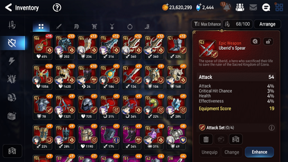 [GLOBAL] Epic 7 Seven 6ML + 24 4★ ML Dragon Bride Senya Lone Crescent Bellona Straze Zio+20 speed++ 10-10 Account-Mobile Games Starter