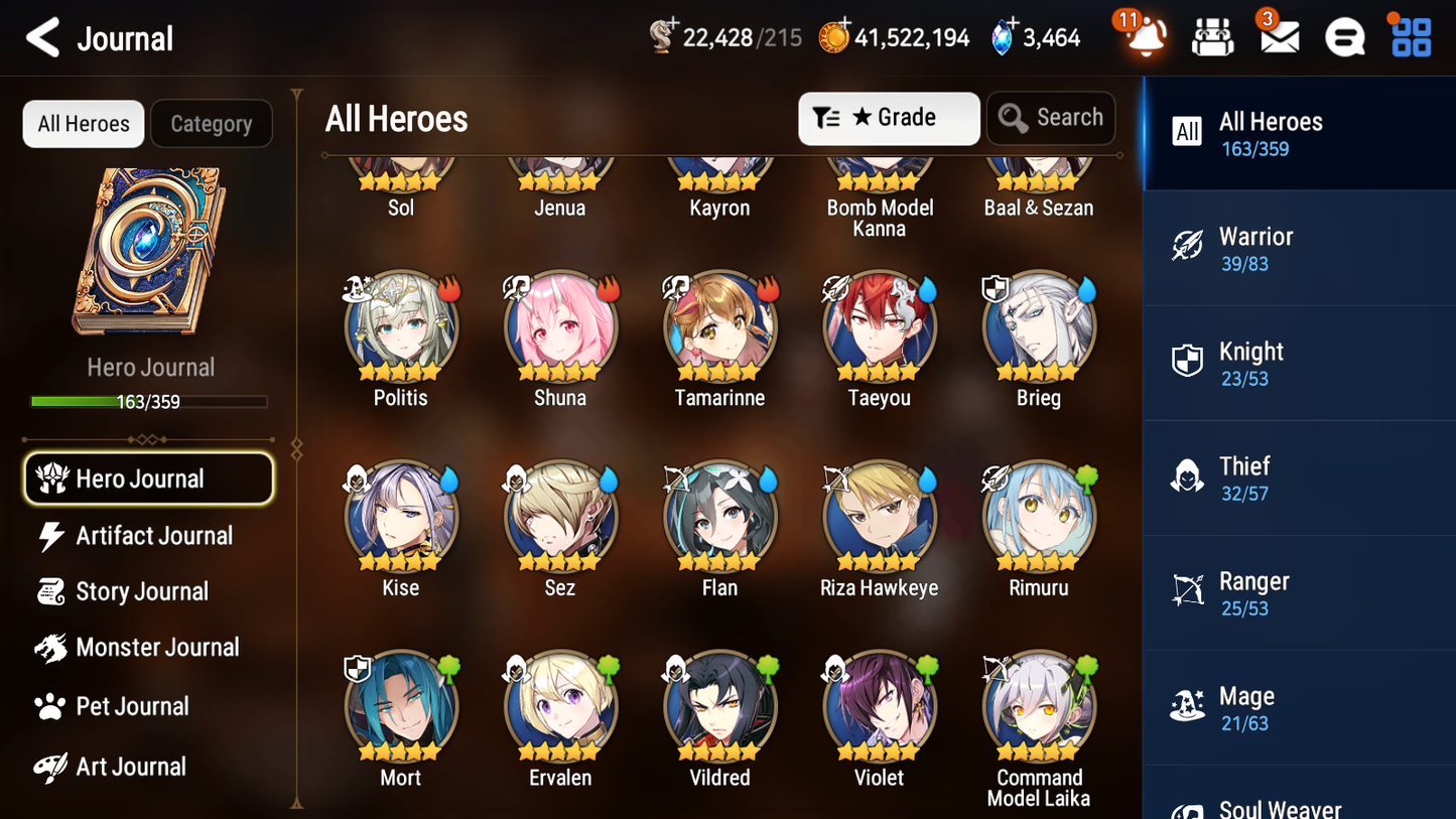 [GLOBAL] Epic 7 Seven 6ML + 25 4★ ML Lone Crescent Bellona Last Rider Krau Kayron Lilibet Choux Rimuru Benimaru Jack +20 speed++ 10-10 Account-Mobile Games Starter