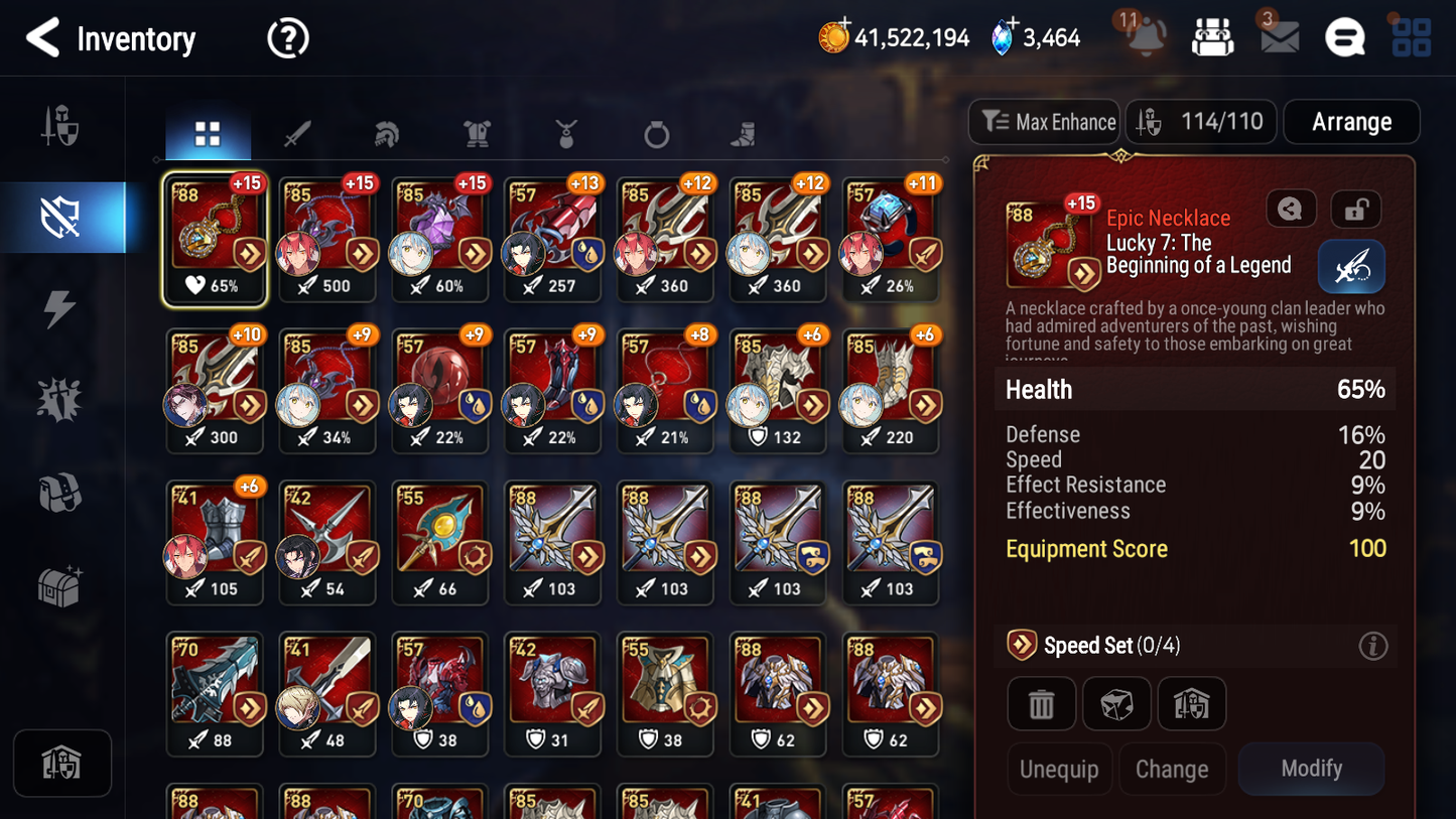 [GLOBAL] Epic 7 Seven 6ML + 25 4★ ML Lone Crescent Bellona Last Rider Krau Kayron Lilibet Choux Rimuru Benimaru Jack +20 speed++ 10-10 Account-Mobile Games Starter