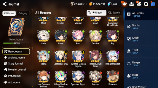 [GLOBAL] Epic 7 Seven 6ML + 25 4★ ML Lone Crescent Bellona Last Rider Krau Kayron Lilibet Choux Rimuru Benimaru Jack +20 speed++ 10-10 Account-Mobile Games Starter
