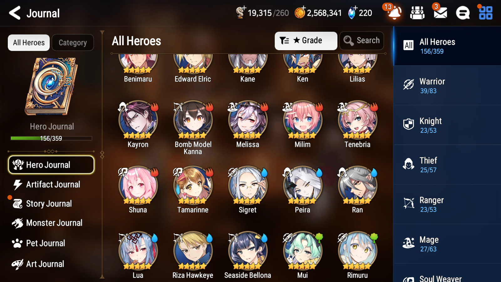 [GLOBAL] Epic 7 Seven 6ML + 25 4★ ML Navy Captain Landy Abyssal Yufine Belian Conqueror Lilias Baal Choux Landy Rimuru Benimaru Milim Edward Elric Seaside Bellona+20 speed++ 10-10 Account-Mobile Games Starter