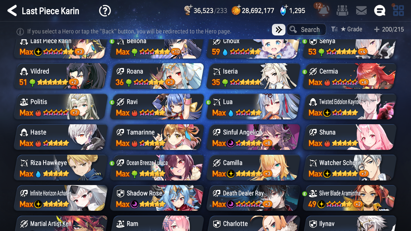 [GLOBAL] Epic 7 Seven 6ML + 28 4★ ML Straze Solitaria Kayron Charlotte Ray Ocean Breeze Luluca ++20 speed++ 10-10 Account-Mobile Games Starter