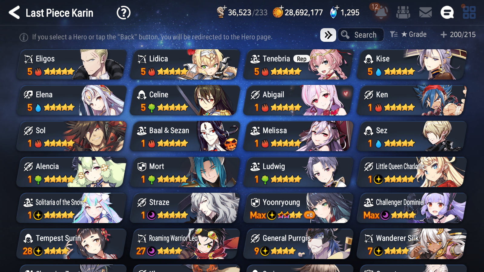 [GLOBAL] Epic 7 Seven 6ML + 28 4★ ML Straze Solitaria Kayron Charlotte Ray Ocean Breeze Luluca ++20 speed++ 10-10 Account-Mobile Games Starter