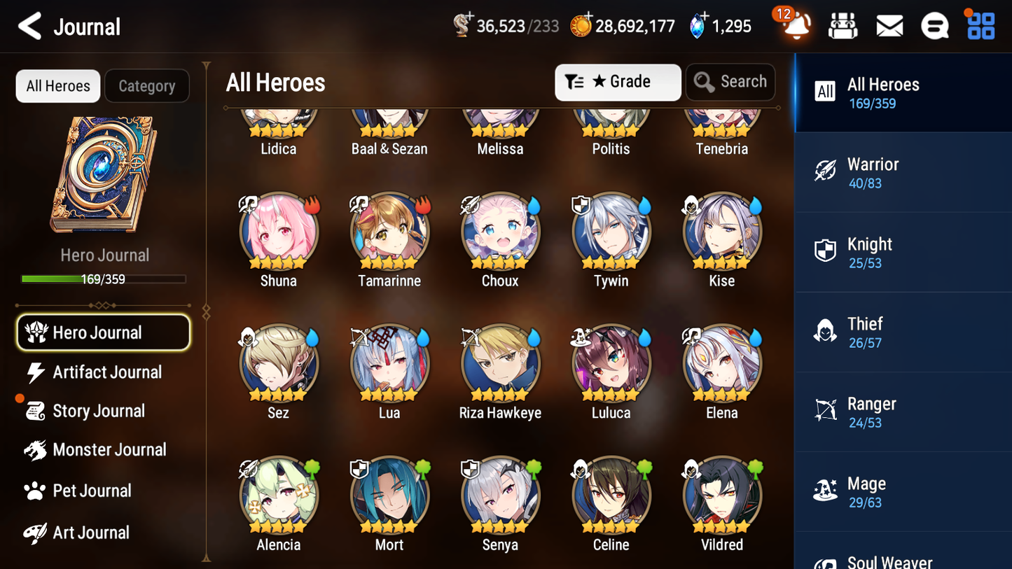 [GLOBAL] Epic 7 Seven 6ML + 28 4★ ML Straze Solitaria Kayron Charlotte Ray Ocean Breeze Luluca ++20 speed++ 10-10 Account-Mobile Games Starter