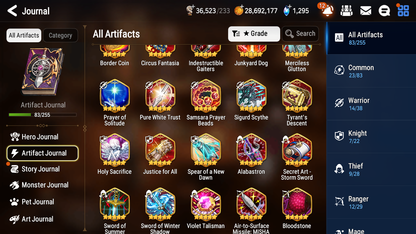 [GLOBAL] Epic 7 Seven 6ML + 28 4★ ML Straze Solitaria Kayron Charlotte Ray Ocean Breeze Luluca ++20 speed++ 10-10 Account-Mobile Games Starter