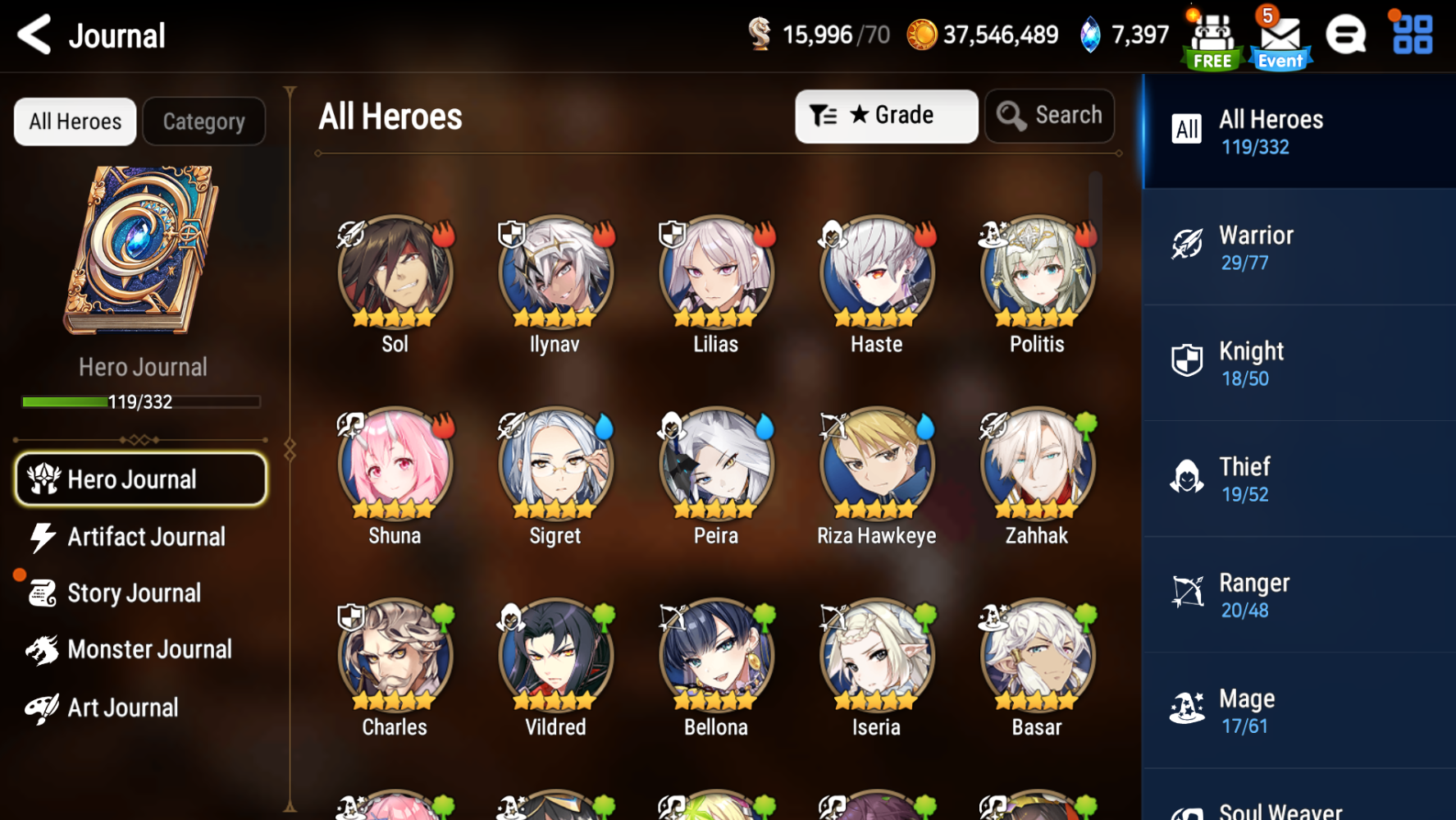 [Global] Epic 7 Seven 6ML Dragon Bride Senya Arbiter Vildred Faithless Aramintha Designer Lilibet Operator Sigret+Name Starter Account-Mobile Games Starter