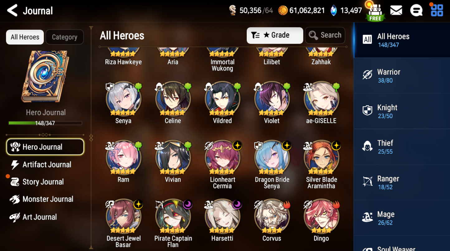 [GLOBAL] Epic 7 Seven 6ML Dragon Bride Senya Harsetti + 68ML pulls 13k skystones 2900 mystics+ Name Starter Account-Mobile Games Starter