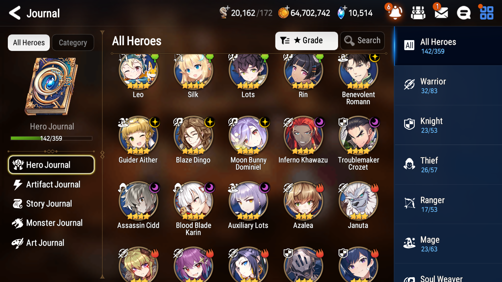 [GLOBAL] Epic 7 Seven 6ML Empyrean Ilynav Abyssal Yufine Lionheart Cermia Chloe Basar Ruele+ 71ML pulls 10k skystones 1000 mystics+20 Speed + Name Starter Account-Mobile Games Starter