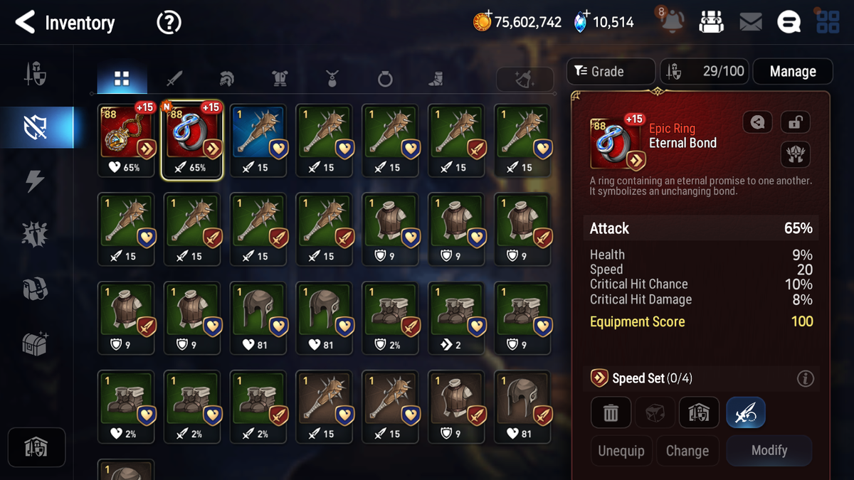 [GLOBAL] Epic 7 Seven 6ML Empyrean Ilynav Abyssal Yufine Lionheart Cermia Chloe Basar Ruele+ 85ML pulls 10k skystones 1000 mystics+2x 20 Speed + Luna Skin + Name Starter Account-Mobile Games Starter