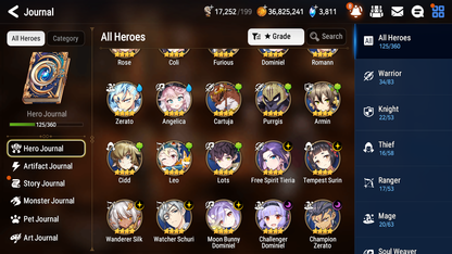 [GLOBAL] Epic 7 Seven 6ML Empyrean Ilynav Belian Silver Blade Aramintha Fallen Cecilia Dark Corvus Designer Lilibet Jack Rem +ML pulls + 20 Speed 7-1 Account-Mobile Games Starter