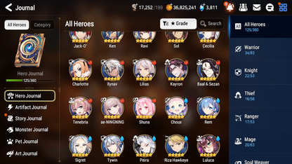 [GLOBAL] Epic 7 Seven 6ML Empyrean Ilynav Belian Silver Blade Aramintha Fallen Cecilia Dark Corvus Designer Lilibet Jack Rem +ML pulls + 20 Speed 7-1 Account-Mobile Games Starter