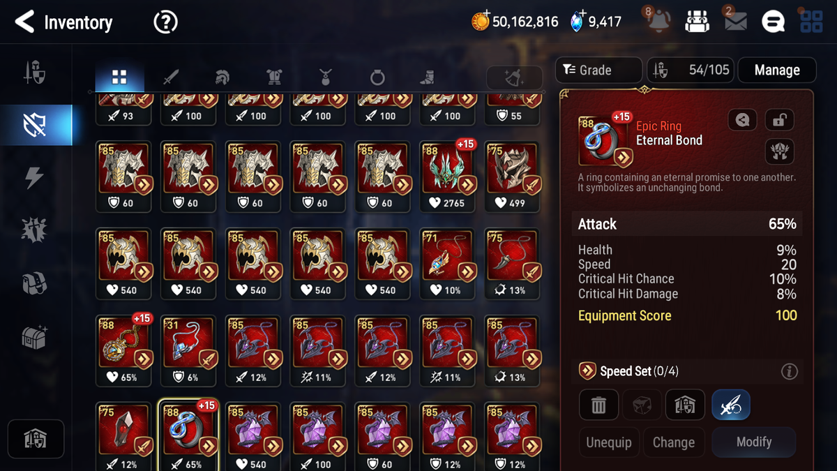[GLOBAL] Epic 7 Seven 6ML Harsetti Lone Crescent Bellona Zio Maid Chloe Ambitious Tywin Specimen Sez + 56ML pulls + 3x 20 Speed + Luna Skin + Name Starter Account-Mobile Games Starter