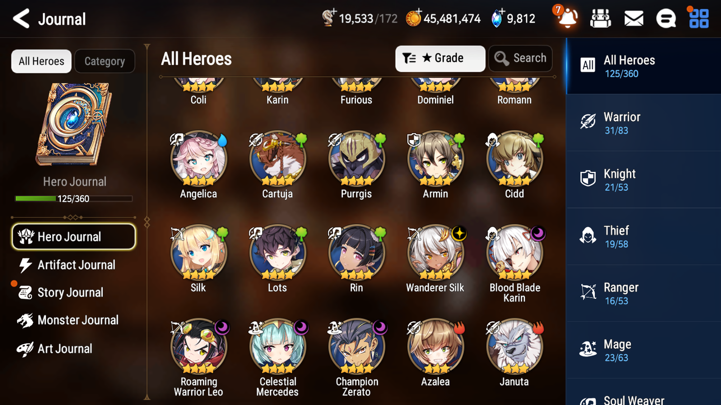 [GLOBAL] Epic 7 Seven 6ML Harsetti Navy Captain Landy Requiem Roana Kise DJ Basar Sez + 41ML pulls + 20 Speed Starter Account-Mobile Games Starter