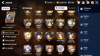 [GLOBAL] Epic 7 Seven 6ML Harsetti Zio Remnant Violet Twisted Eidolon Kayron DJ Desert Jewel Basar Closer Charles + ML pulls + 20 Speed Starter Account-Mobile Games Starter