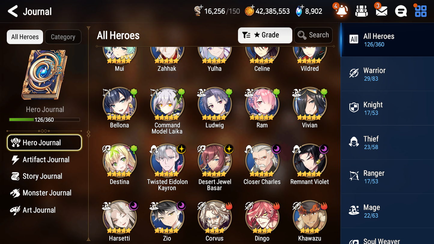 [GLOBAL] Epic 7 Seven 6ML Harsetti Zio Remnant Violet Twisted Eidolon Kayron DJ Desert Jewel Basar Closer Charles + ML pulls + 20 Speed Starter Account-Mobile Games Starter