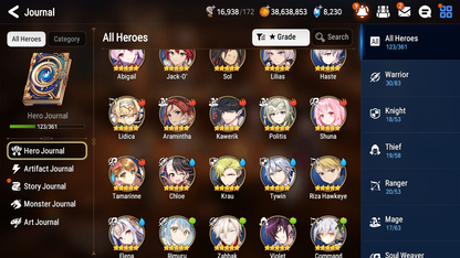 [GLOBAL] Epic 7 Seven 6ML Judge Kise Faithless Lidica Maid Chloe Rimuru Spirit Eye Celine Fallen Cecilia Violet + ML pulls + 20 Speed +Name Starter Account-Mobile Games Starter
