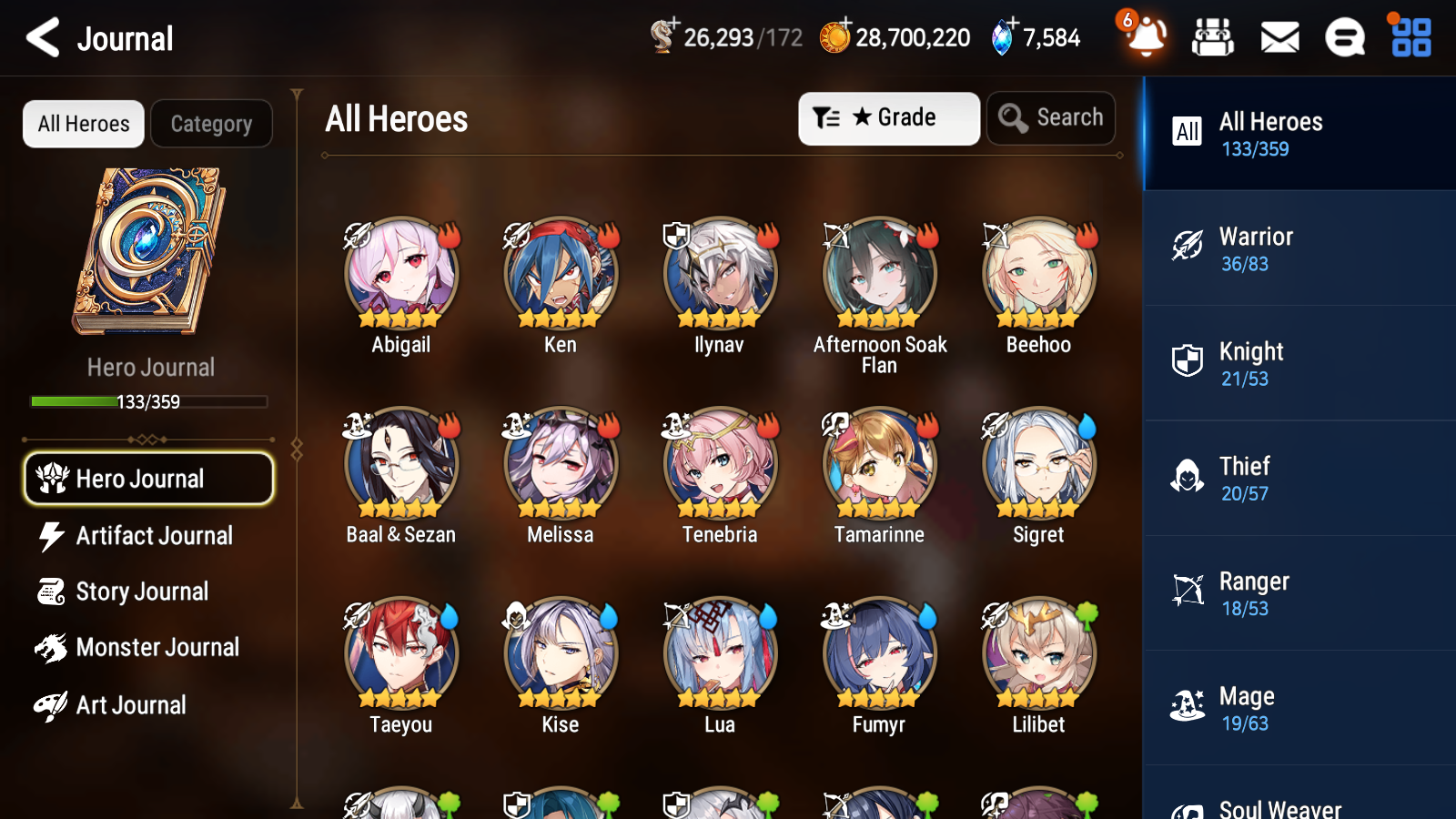 [GLOBAL] Epic 7 Seven 6ML Lady of the Scales Afternoon Soak Flan Successor Taeyou Chloe Violet Charlotte + 55ML pulls +20 speed+ Name Starter Account-Mobile Games Starter